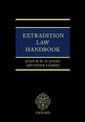 Couverture de l'ouvrage Extradition law handbook
