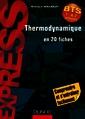Couverture de l'ouvrage Thermodynamique en 20 fiches