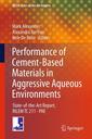 Couverture de l'ouvrage Performance of Cement-Based Materials in Aggressive Aqueous Environments