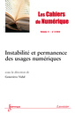 Couverture de l'ouvrage Les Cahiers du Numérique Volume 9 N° 2/Avril-Juin 2013