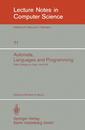 Couverture de l'ouvrage Automata, Languages, and Programming