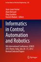 Couverture de l'ouvrage Informatics in Control, Automation and Robotics