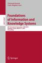 Couverture de l'ouvrage Foundations of Information and Knowledge Systems