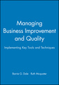 Couverture de l'ouvrage Managing Business Improvement and Quality