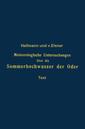 Couverture de l'ouvrage Meteorologische Untersuchungen über die Sommerhochwasser der Oder