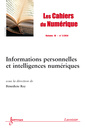 Couverture de l'ouvrage Les Cahiers du Numérique Volume 10 N° 1/Janvier-Mars 2014