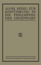 Couverture de l'ouvrage Zur Einführung in die Philosophie der Gegenwart