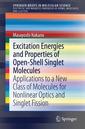 Couverture de l'ouvrage Excitation Energies and Properties of Open-Shell Singlet Molecules