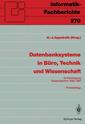 Couverture de l'ouvrage Datenbanksysteme in Büro, Technik und Wissenschaft