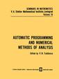 Couverture de l'ouvrage Automatic Programming and Numerical Methods of Analysis