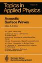 Couverture de l'ouvrage Acoustic Surface Waves