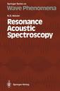 Couverture de l'ouvrage Resonance Acoustic Spectroscopy