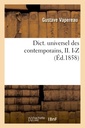 Couverture de l'ouvrage Dict. universel des contemporains, II. I-Z (Éd.1858)