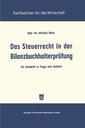 Couverture de l'ouvrage Das Steuerrecht in der Bilanzbuchhalterprüfung