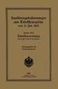 Couverture de l'ouvrage Ausführungsbestimmungen zum Tabaksteuergesetze vom 15. Juli 1909