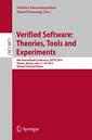 Couverture de l'ouvrage Verified Software: Theories, Tools and Experiments