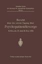 Couverture de l'ouvrage Bericht über die zweite Tagung über Psychopathenfürsorge
