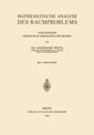 Couverture de l'ouvrage Mathematische Analyse des Raumproblems