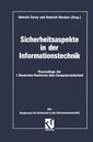 Couverture de l'ouvrage Sicherheitsaspekte in der Informationstechnik