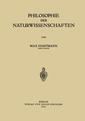 Couverture de l'ouvrage Philosophie der Naturwissenschaften