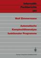 Couverture de l'ouvrage Automatische Komplexitätsanalyse funktionaler Programme