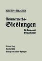 Couverture de l'ouvrage Nebenerwerbs-Siedlungen für Kurz- und Vollarbeiter