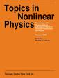 Couverture de l'ouvrage Topics in Nonlinear Physics