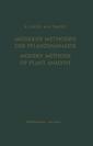 Couverture de l'ouvrage Modern Methods of Plant Analysis/Moderne Methoden der Pflanzenanalyse