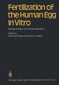 Couverture de l'ouvrage Fertilization of the Human Egg In Vitro