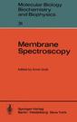 Couverture de l'ouvrage Membrane Spectroscopy