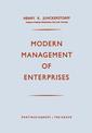 Couverture de l'ouvrage Modern Management of Enterprises