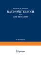 Couverture de l'ouvrage Wilhelm Gesenius’ Hebräisches und Aramäisches Handwörterbuch über das Alte Testament