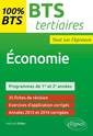 Couverture de l'ouvrage BTS Tertiaires - Economie - programme 1re et 2e années