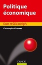 Couverture de l'ouvrage Politique économique - Cours et QCM corrigés