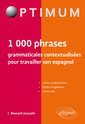 Couverture de l'ouvrage 1000 phrases grammaticales contextualisées pour travailler son espagnol (niveau B2-C1)