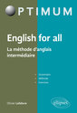 Couverture de l'ouvrage English for all - La méthode d'anglais intermédiaire