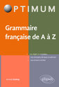 Couverture de l'ouvrage Grammaire française de A à Z