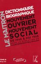Couverture de l'ouvrage Le Maitron : dictionnaire biographique, mouvement ouvrier, mouvement social de 1940 à mai 1968 - Tome 10 (Pep - Ri)
