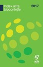 Couverture de l'ouvrage Index Acta biocontrôle 2017