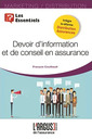 Couverture de l'ouvrage Devoir d'information et de conseil en assurance