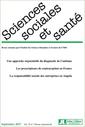 Couverture de l'ouvrage Revue Sciences Sociales et Santé - Volume 35 n°3 - Septembre 2017