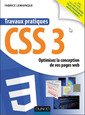 Couverture de l'ouvrage Travaux pratiques CSS3 - Maîtrisez la conception de vos pages web