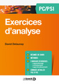 Couverture de l'ouvrage Exercices d'analyse PC/PSI