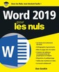 Couverture de l'ouvrage Word 2019 Pour les Nuls