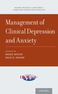 Couverture de l'ouvrage Management of Clinical Depression and Anxiety