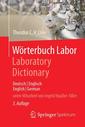 Couverture de l'ouvrage Wörterbuch Labor / Laboratory Dictionary