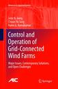 Couverture de l'ouvrage Control and Operation of Grid-Connected Wind Farms