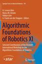 Couverture de l'ouvrage Algorithmic Foundations of Robotics XI
