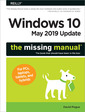 Couverture de l'ouvrage Windows 10 - May 2019 Update: The Missing Manual