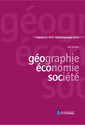 Couverture de l'ouvrage Géographie, économie, société - Volume 21 N° 3 - Juillet-septembre 2019